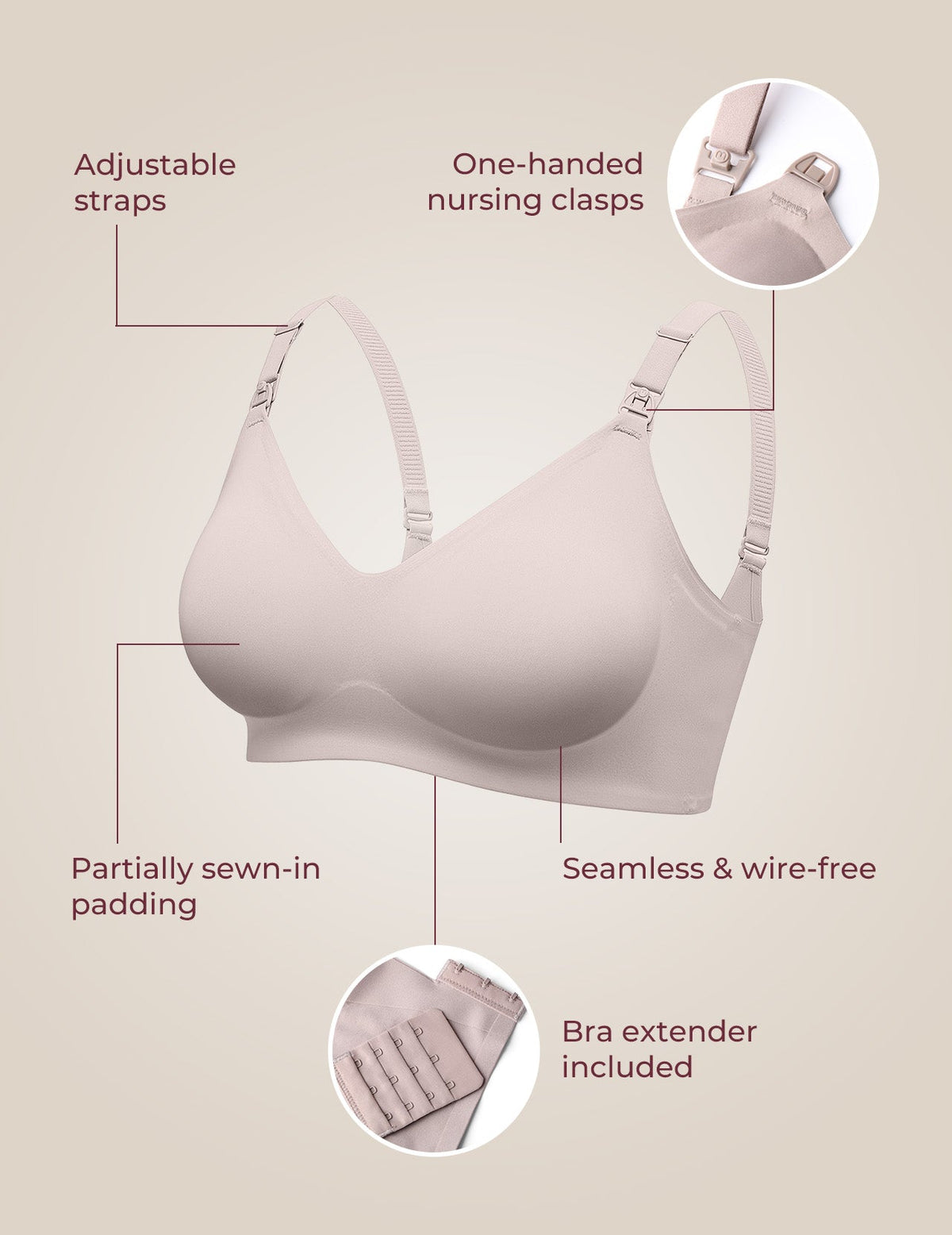 Cloudline Seamless Nursing Bra
