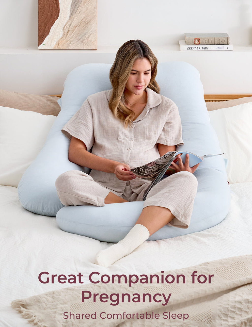 Huggable U-Shaped Pregnancy Pillow