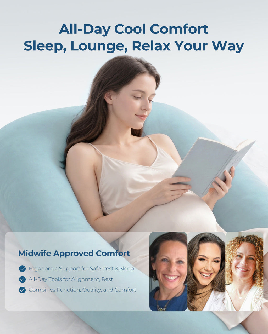 Huggable U-Shaped Pregnancy Pillow