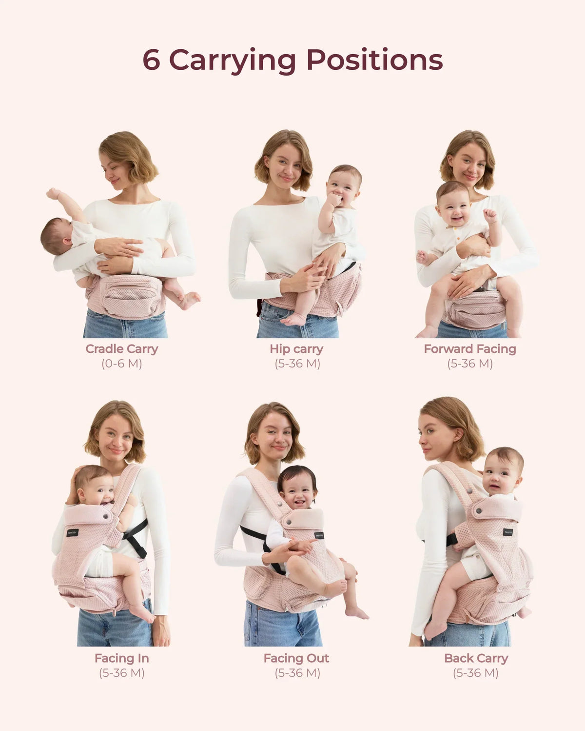 Move2Fit 2-in-1 Hip Seat Carrier