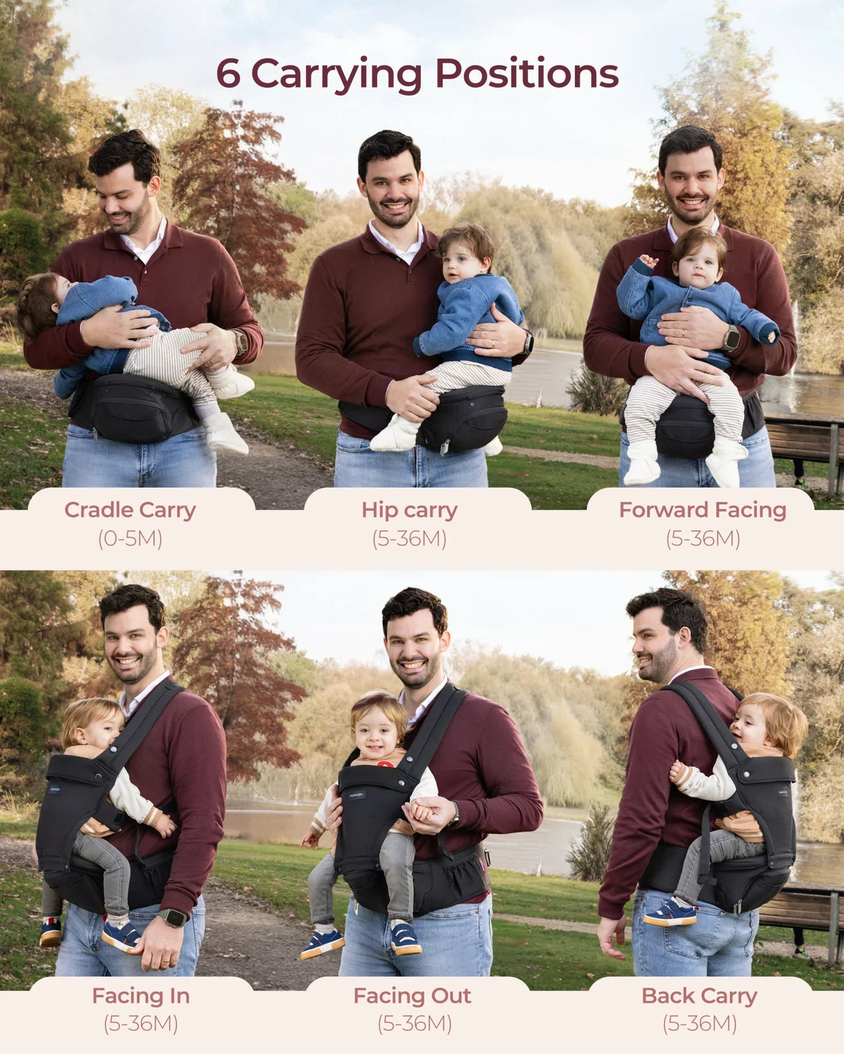 Move2Fit 2-in-1 Hip Seat Carrier