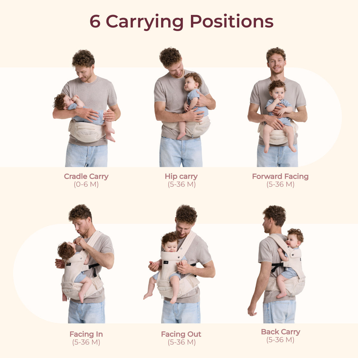 Move2Fit 2-in-1 Hip Seat Carrier