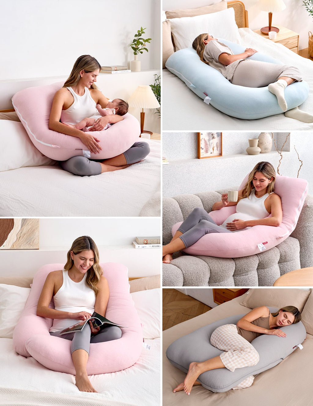 Huggable U-Shaped Pregnancy Pillow