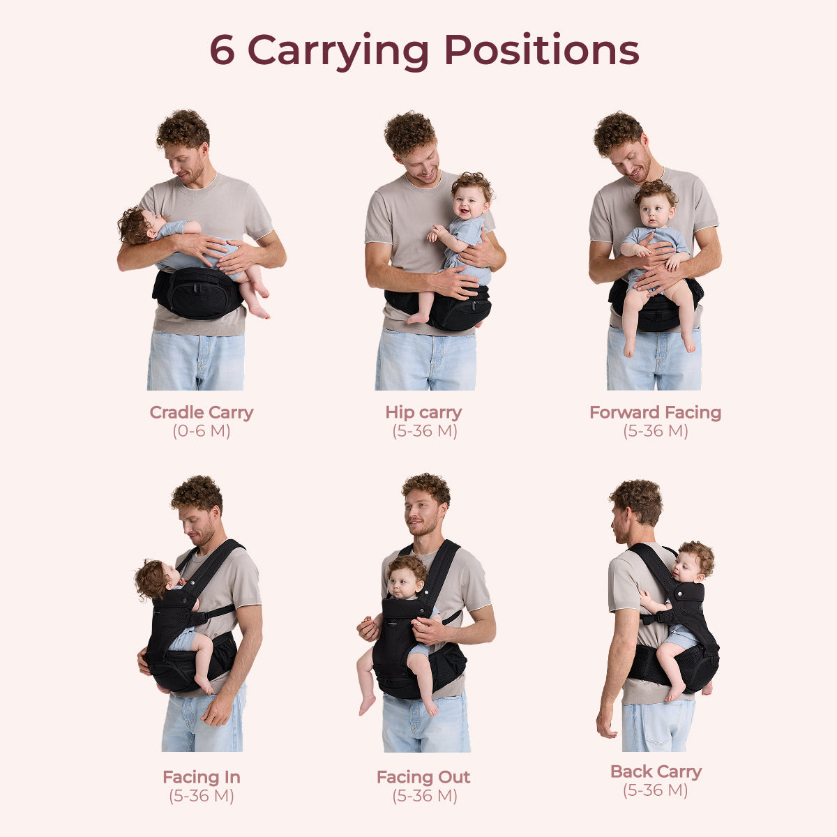 Move2Fit 2-in-1 Hip Seat Carrier