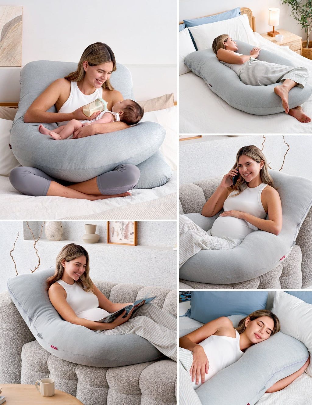 Huggable U-Shaped Pregnancy Pillow