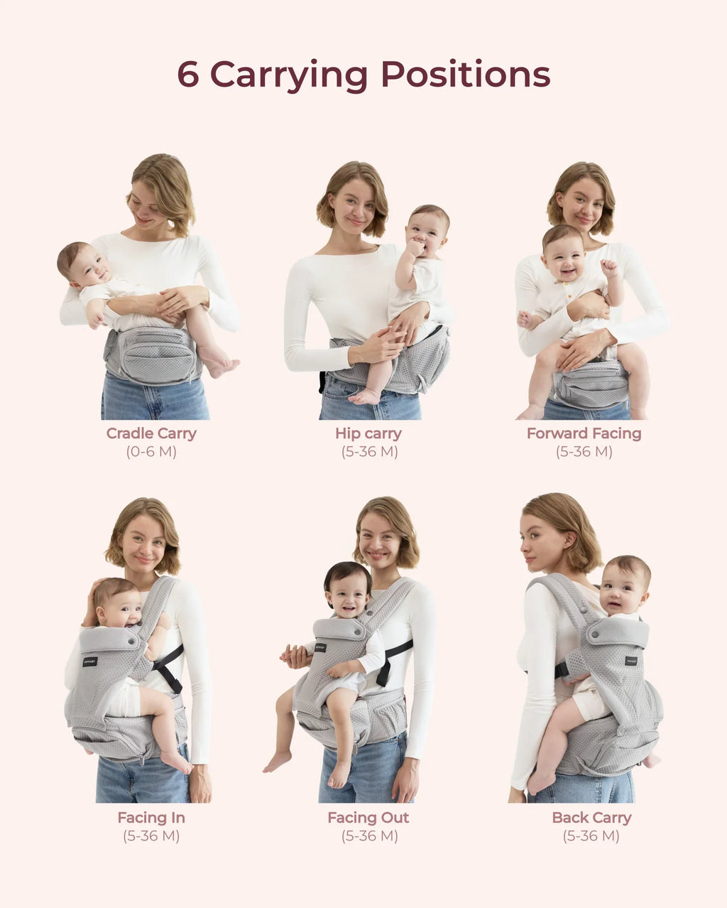 Move2Fit 2-in-1 Hip Seat Carrier