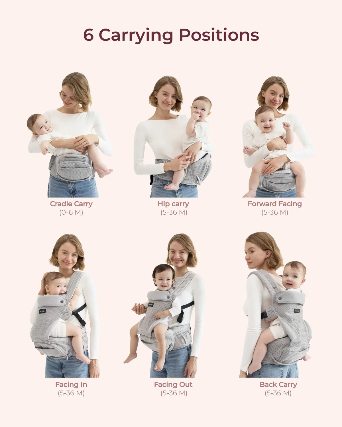 Move2Fit 2-in-1 Hip Seat Carrier