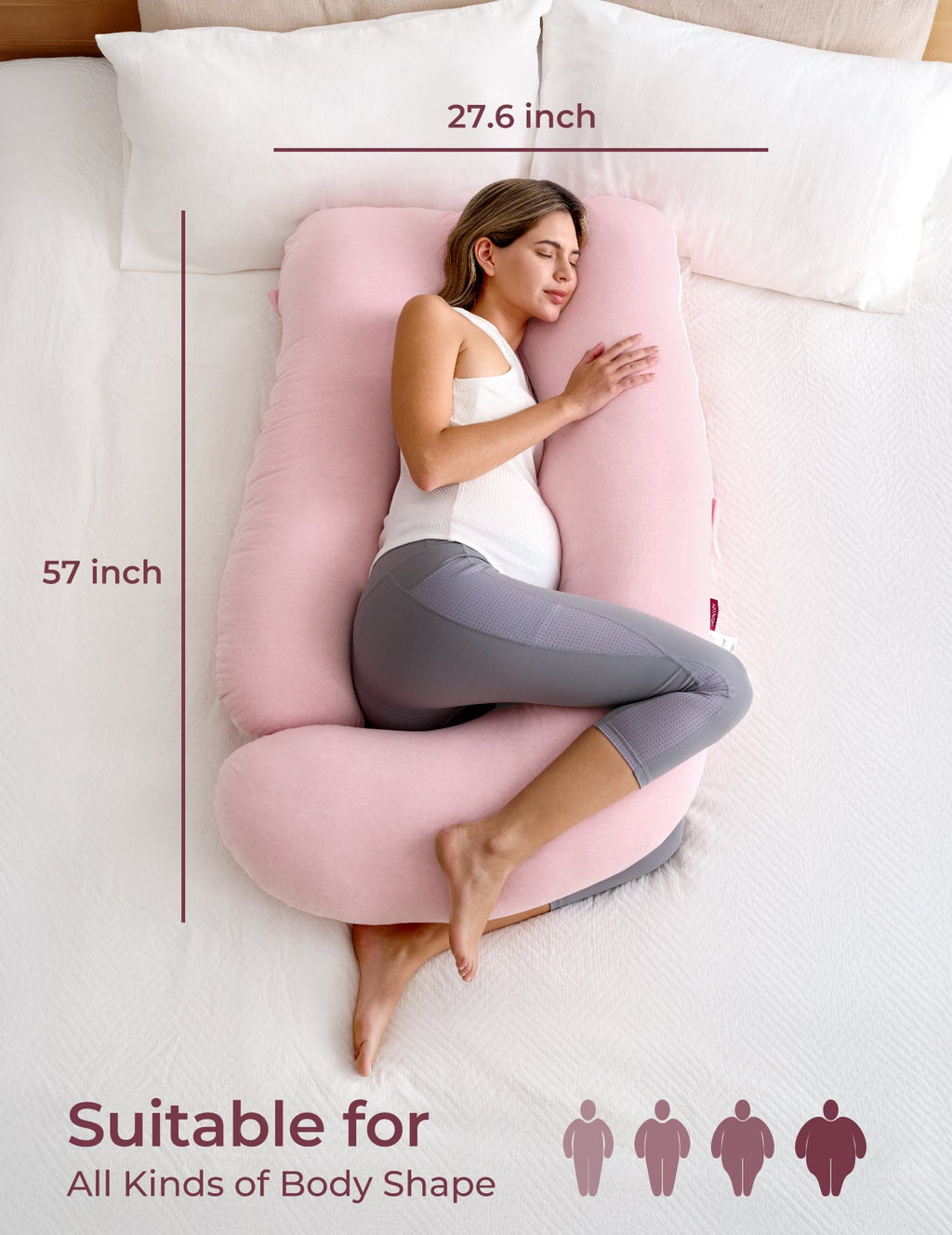 Huggable U-Shaped Pregnancy Pillow