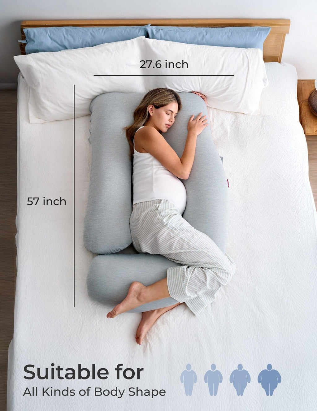 Huggable U-Shaped Pregnancy Pillow