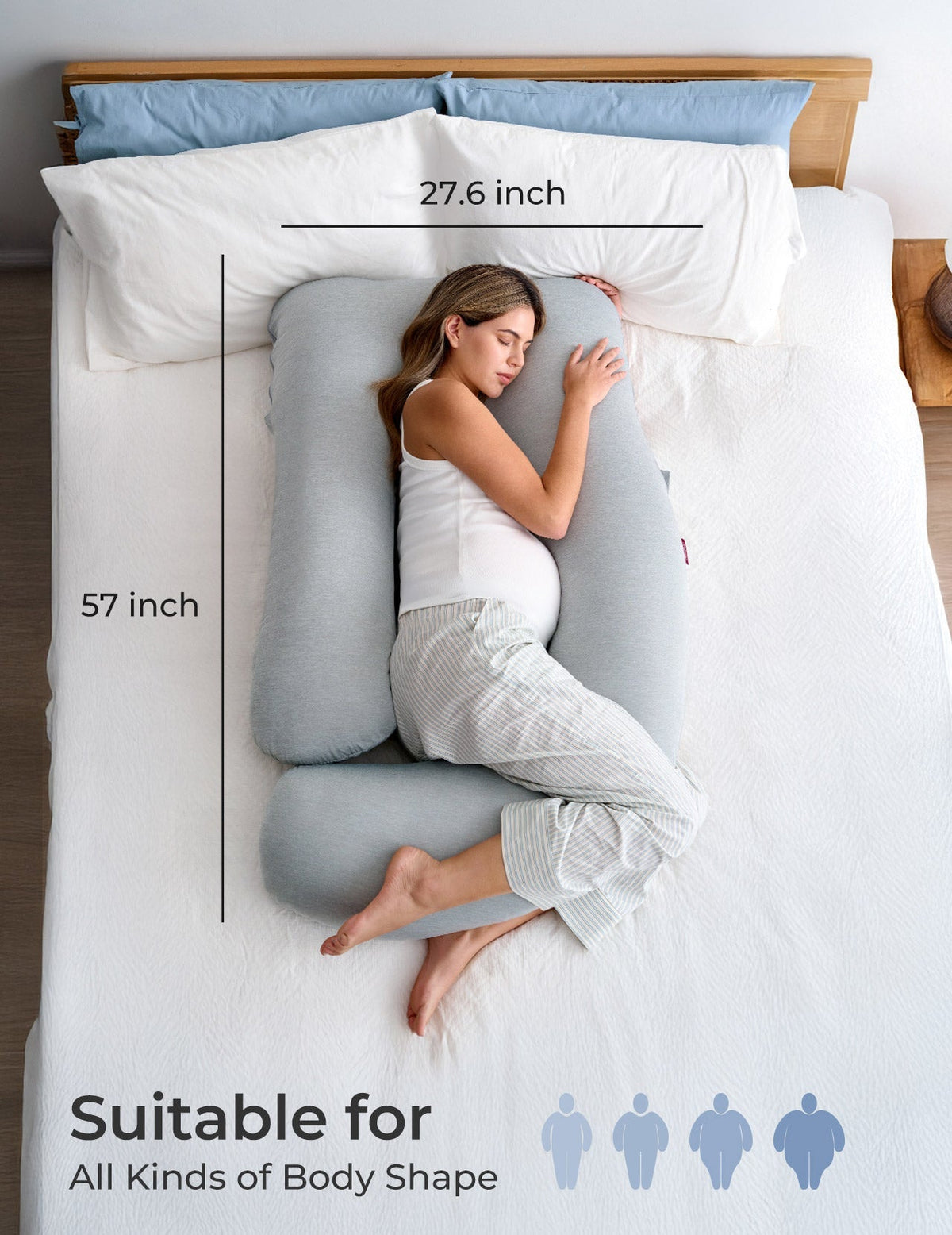 Huggable U-Shaped Pregnancy Pillow