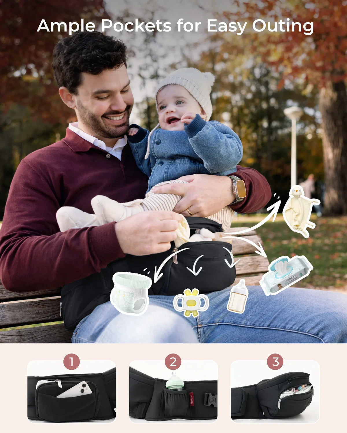 Move2Fit 2-in-1 Hip Seat Carrier