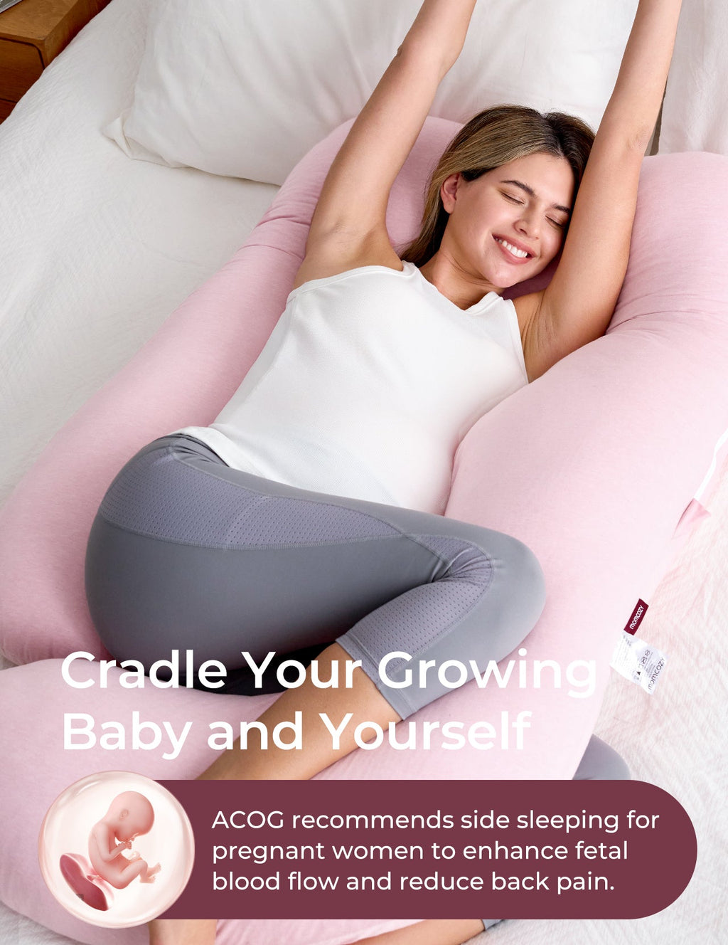 Huggable U-Shaped Pregnancy Pillow