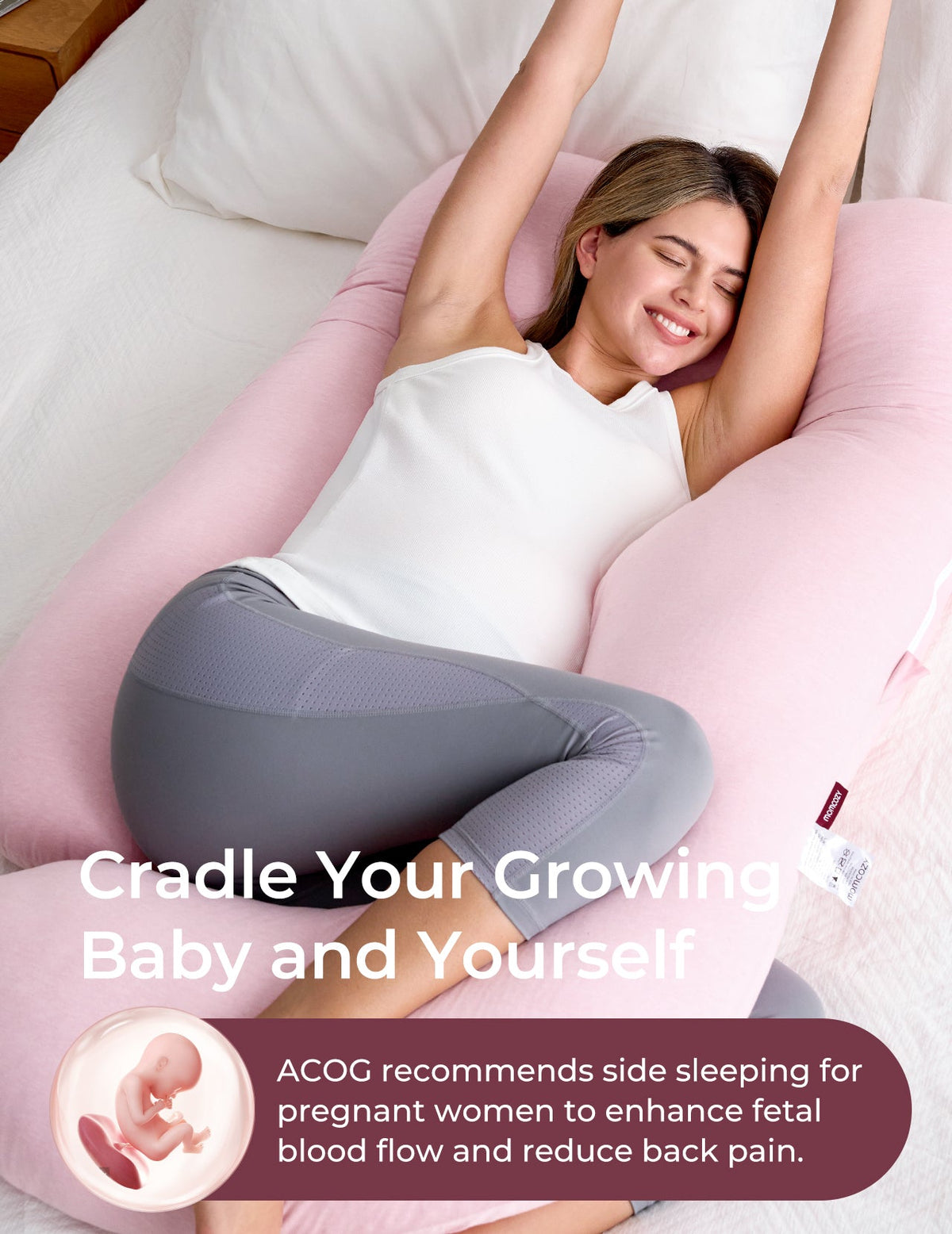Huggable U-Shaped Pregnancy Pillow