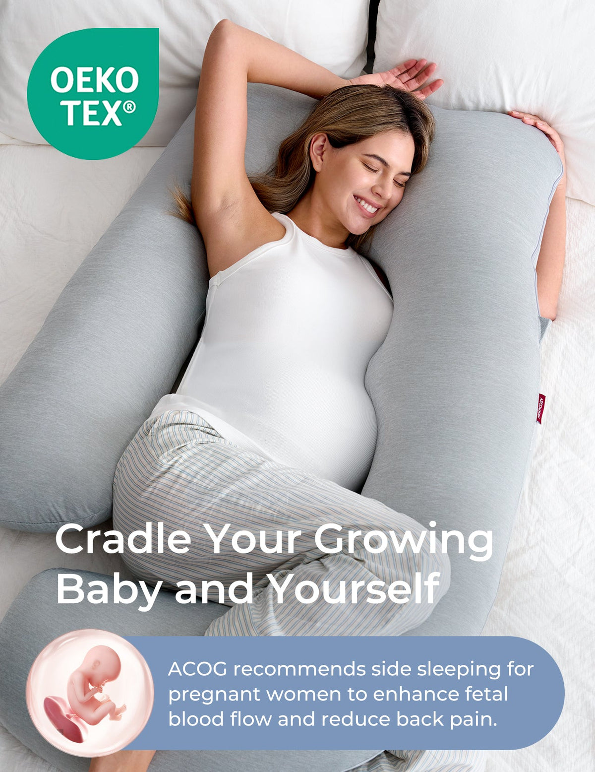 Huggable U-Shaped Pregnancy Pillow