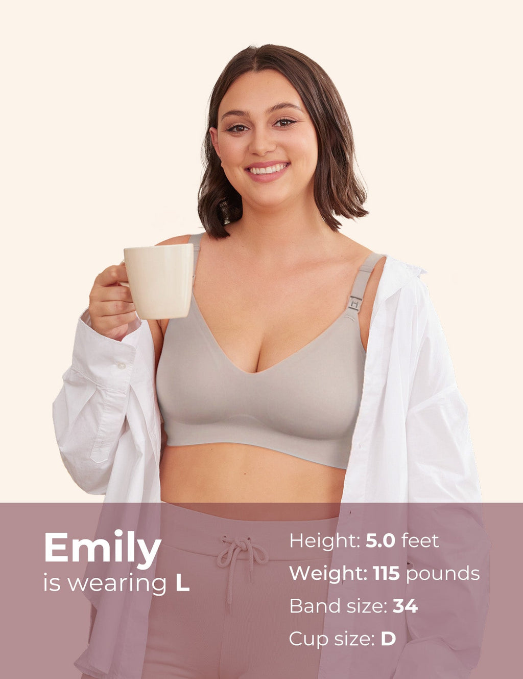 Cloudline Seamless Nursing Bra