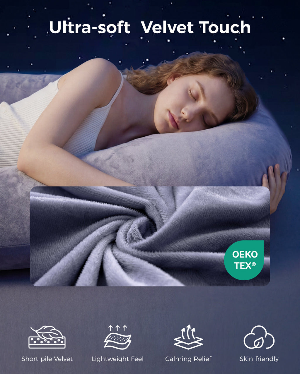 Huggable U-Shaped Pregnancy Pillow