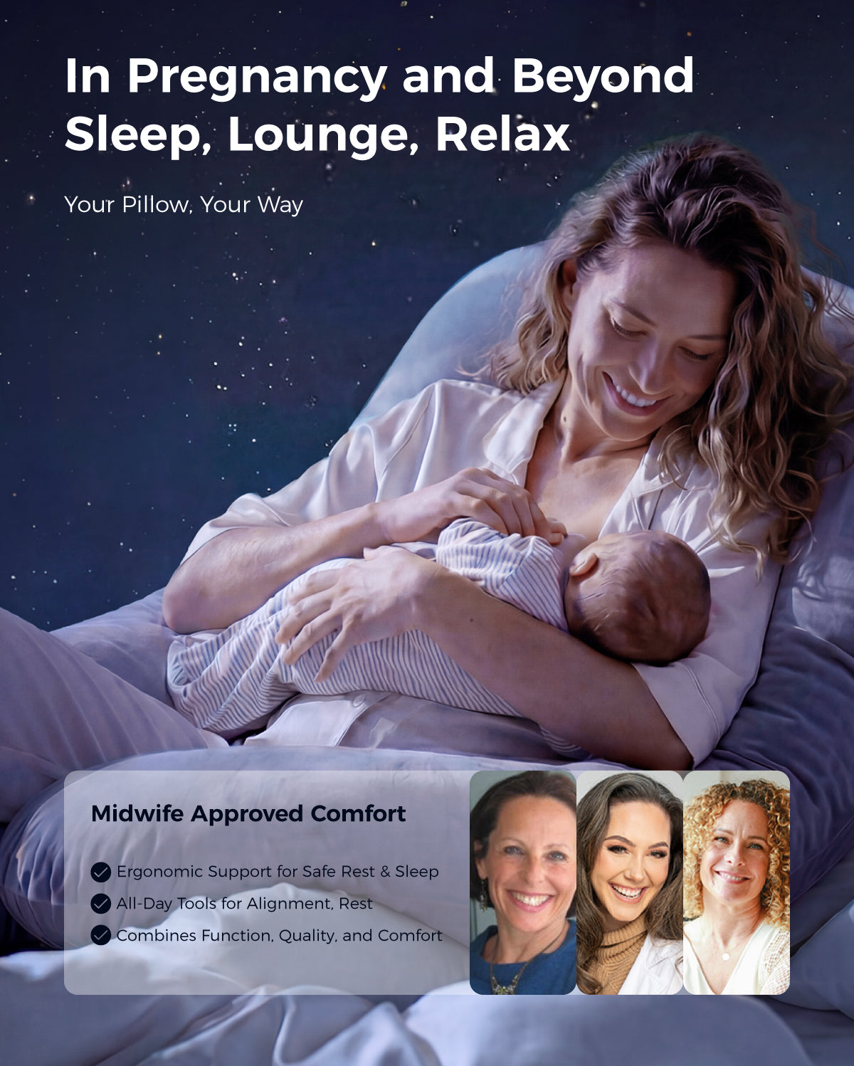 Huggable U-Shaped Pregnancy Pillow