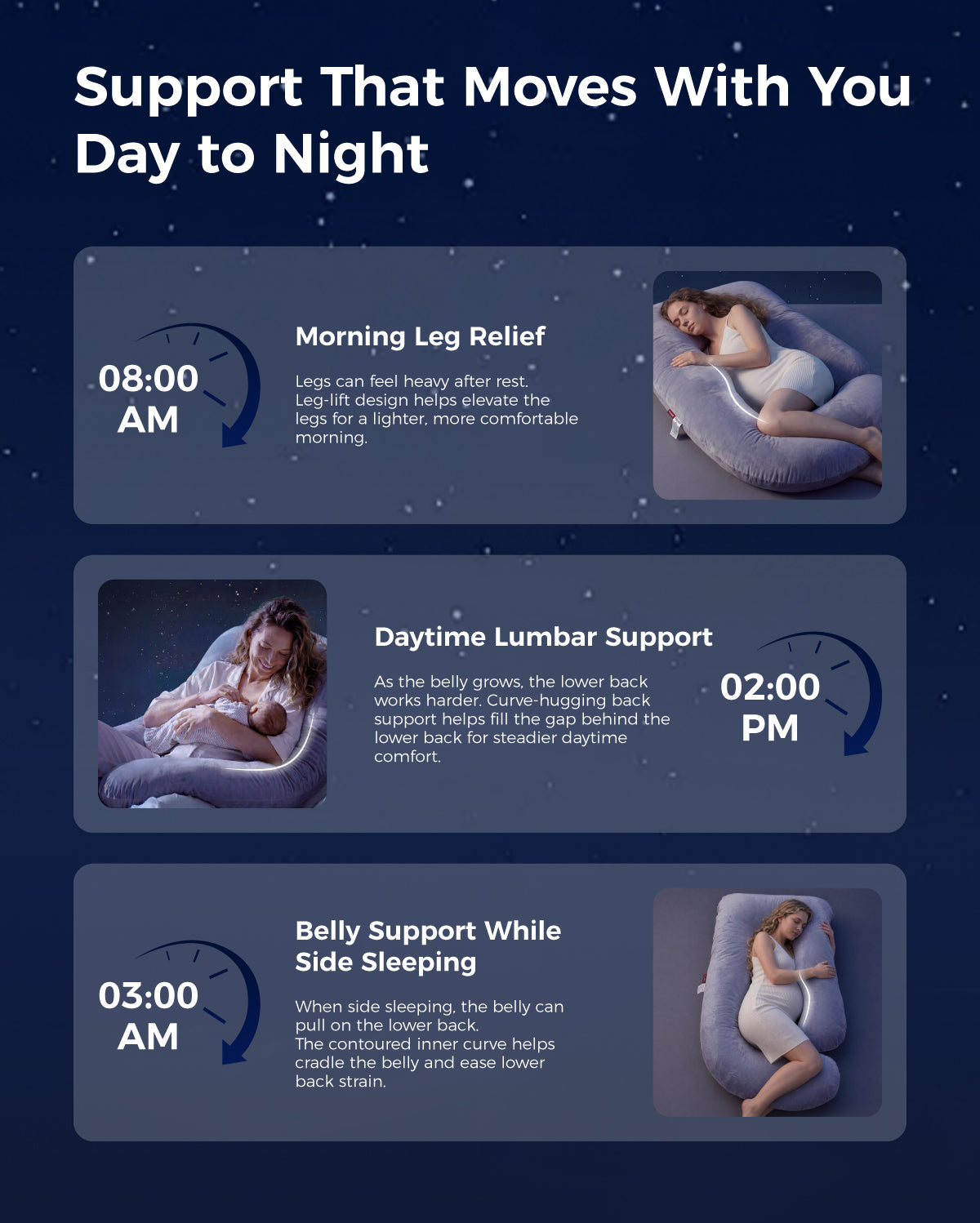 Huggable U-Shaped Pregnancy Pillow